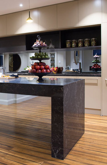 Caesarstone 5100 Vanilla Noir - Fairmont Homes Project