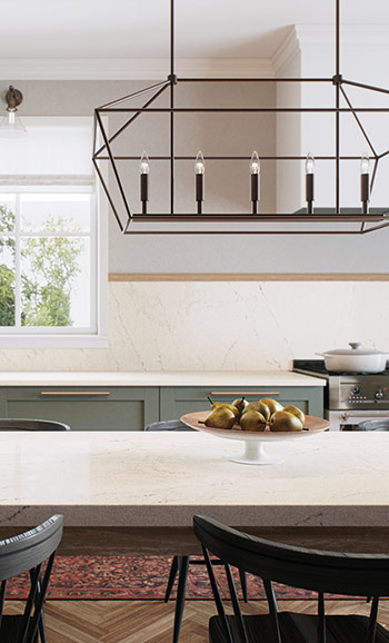 Caesarstone 5112 Aterra Blanca Kitchen