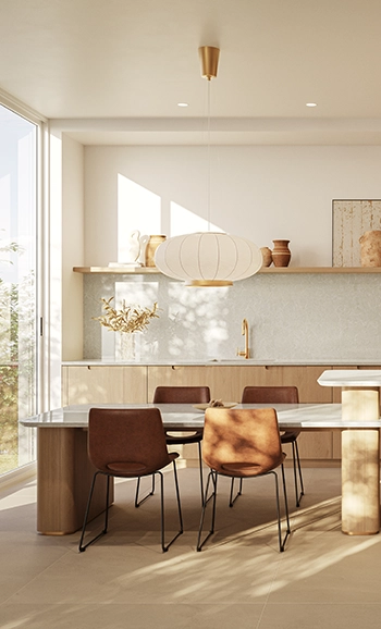 Caesarstone 5130 Cosmopolitan White Kitchen