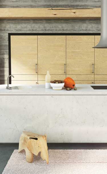 Caesarstone 5141 Frosty Carrina Kitchen