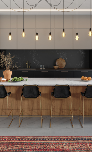 Caesarstone 5151 Empira White Kitchen