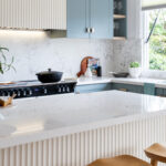 Caesarstone 5105 Calacatta Dreamwave in Wendy Moore designed house