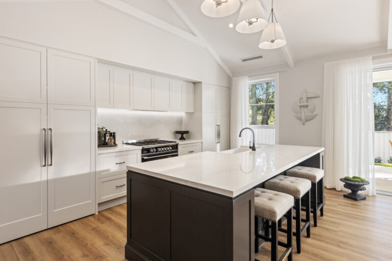 Caesarstone 5115 Calacatta Stillstorm surfaces in Better Built Homes